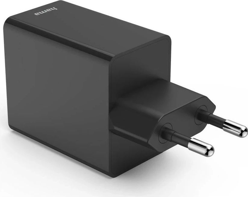 Univerzalni stenski polnilec 35 W PD/QC, 1x USB-C, 3x USB-A, črn — Hama
