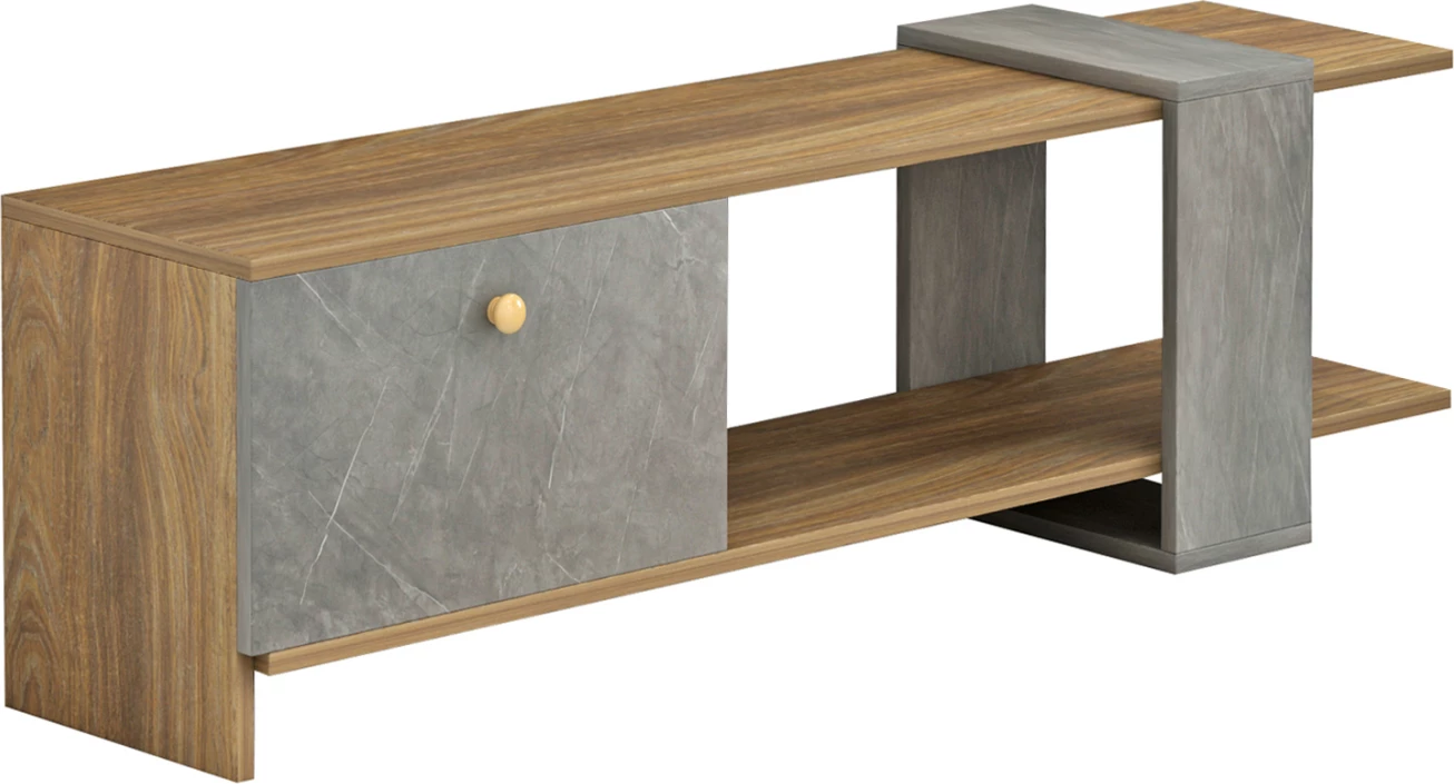 Pohištvo za televizijo HENRIETTE FH8900.13 melamin v naravno-kamniti teksturi 120x25x37Hcm