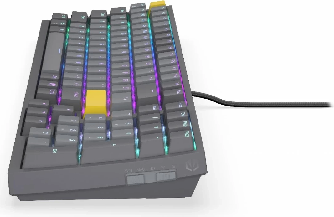 Mehanska tipkovnica Celeris 1800 Endorfy, RGB, brezžična, 96%, siva
