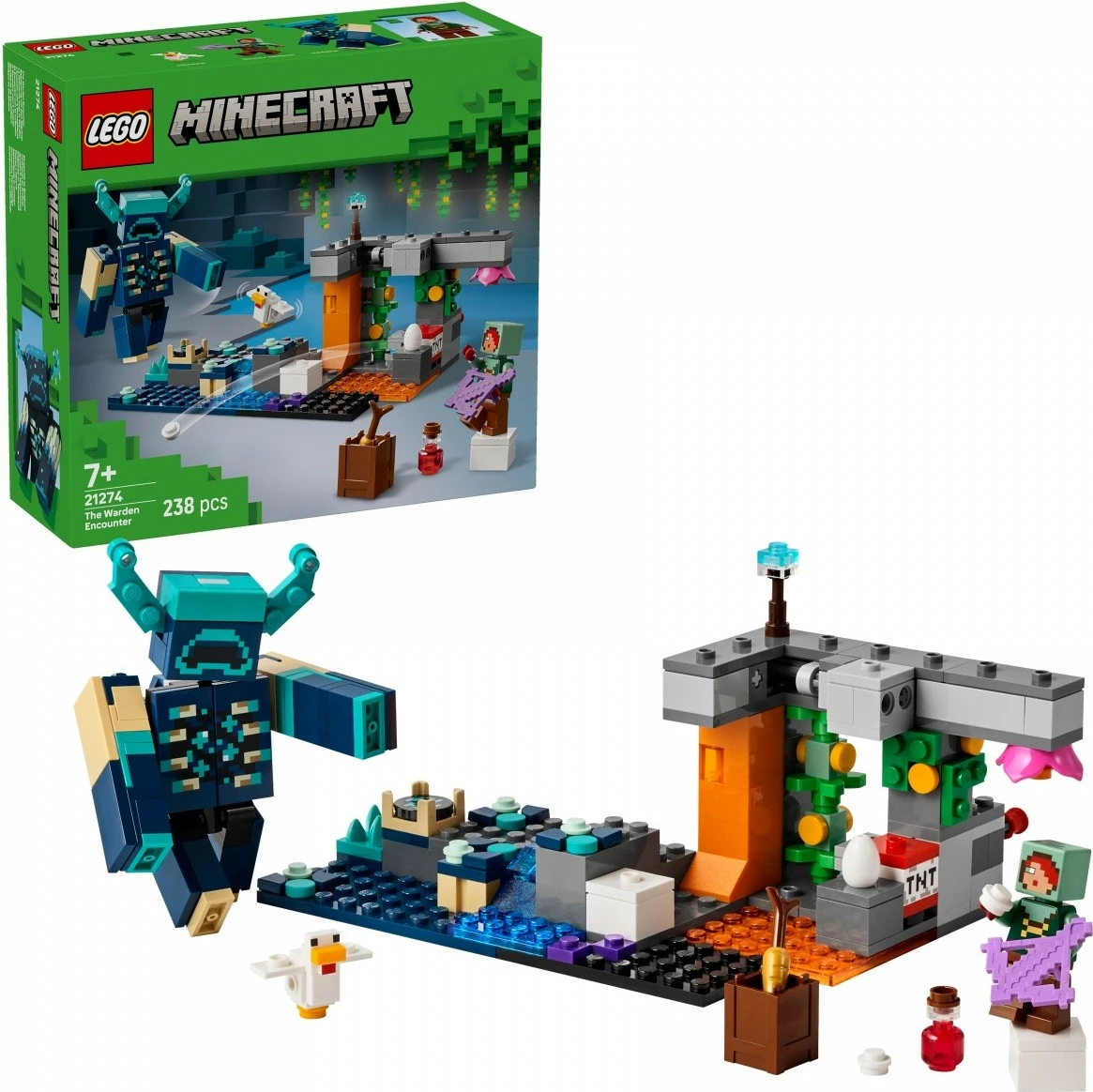 Set Minecraft za gradnjo 'Encounter with the Guard', LEGO 21274, 238 kosov