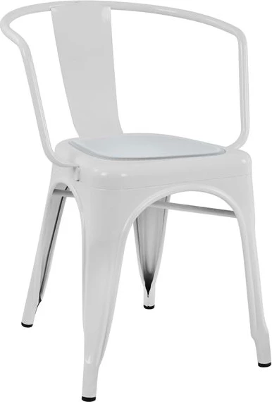 Sedež za stol FH0099.01 Melita iz PU bele barve z magnetom