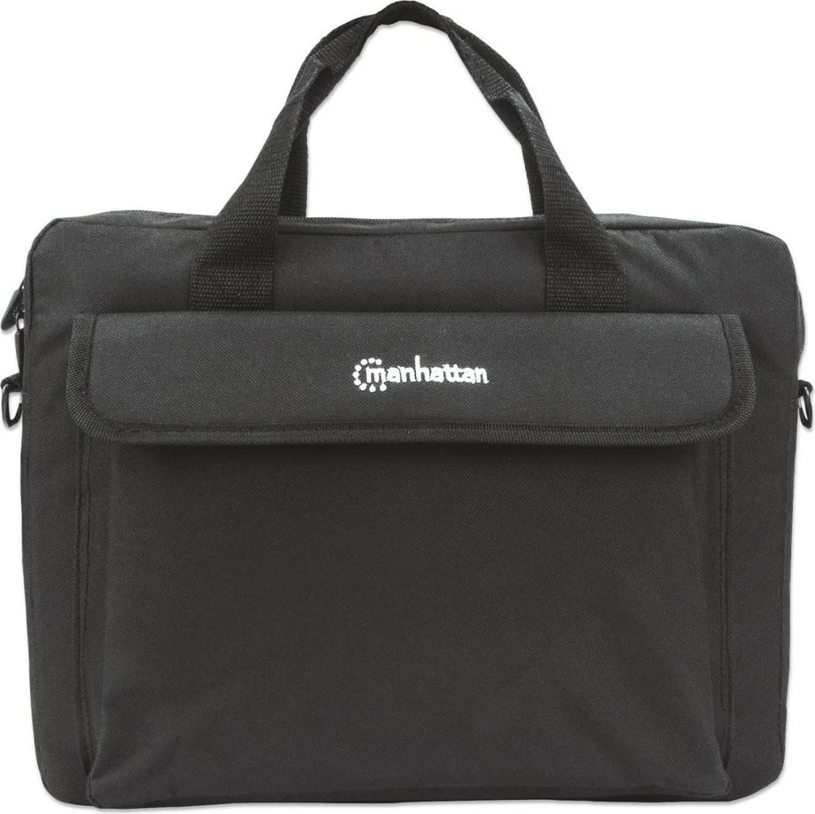 Torba za prenosnik 14,1" Manhattan London, črna, messenger, žep za dodatke
