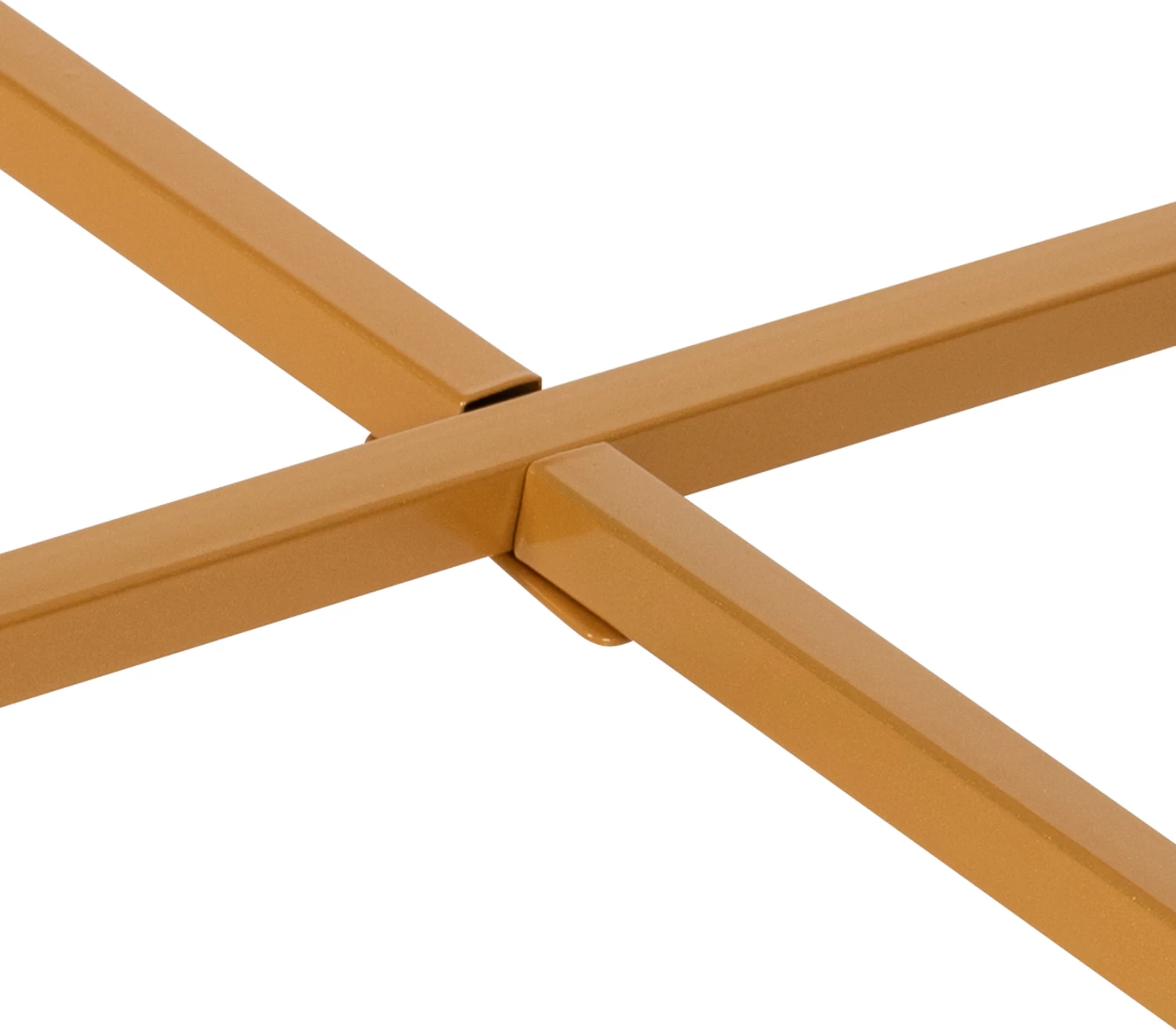 Klubska miza FH9420.01 melamin bela marmor-zlate kovinske noge Φ80x48,5Hcm