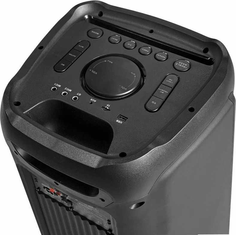 Zvočnik PartyBox z Bluetooth, karaoke, 1000 W, črn, 2 brezžična mikrofona, Blaupunkt PB10DB