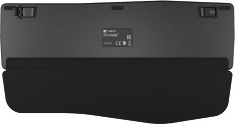 Ergonomska brezžična tipkovnica z osvetlitvijo Natec Porifera NKL-1995, Bluetooth + 2.4GHz, črna