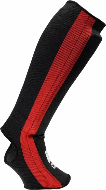 Zavetnik za golen nogometni, IQ Amparo, črno-rdeč za moške