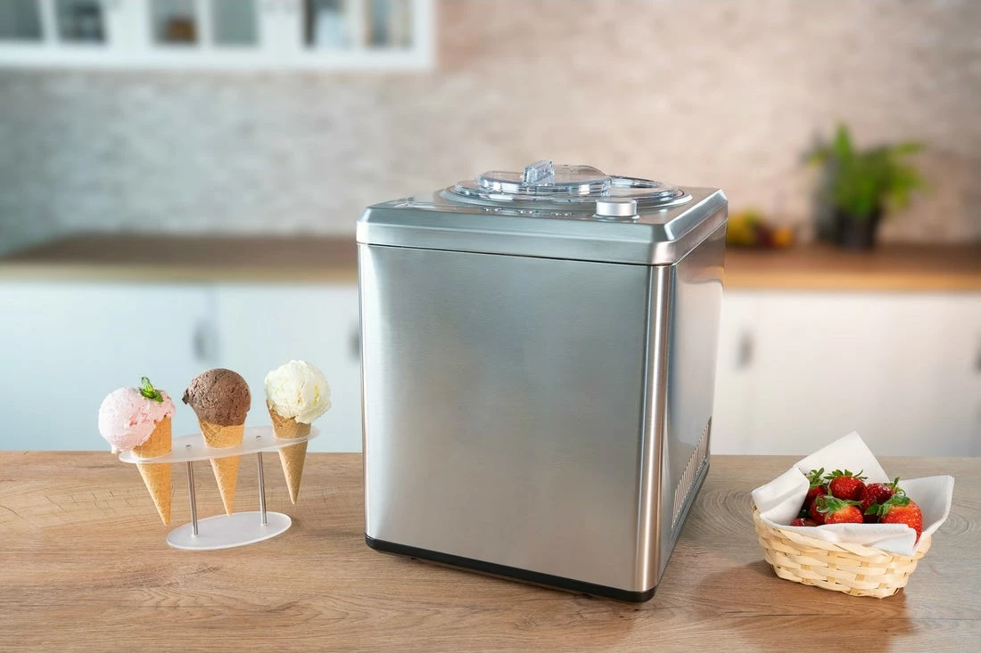 Aparat za sladoled UNOLD 48872, kompresor, 2 L, LCD, inox Aparat za sladoled UNOLD 48872, kompresor, 2 L, LCD, inox