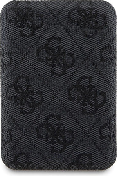 Ovitek za telefon 4G z metalnim logotipom in MagSafe powerbank 5000mAh, Guess, za iPhone 14 Pro Max, črn, komplet