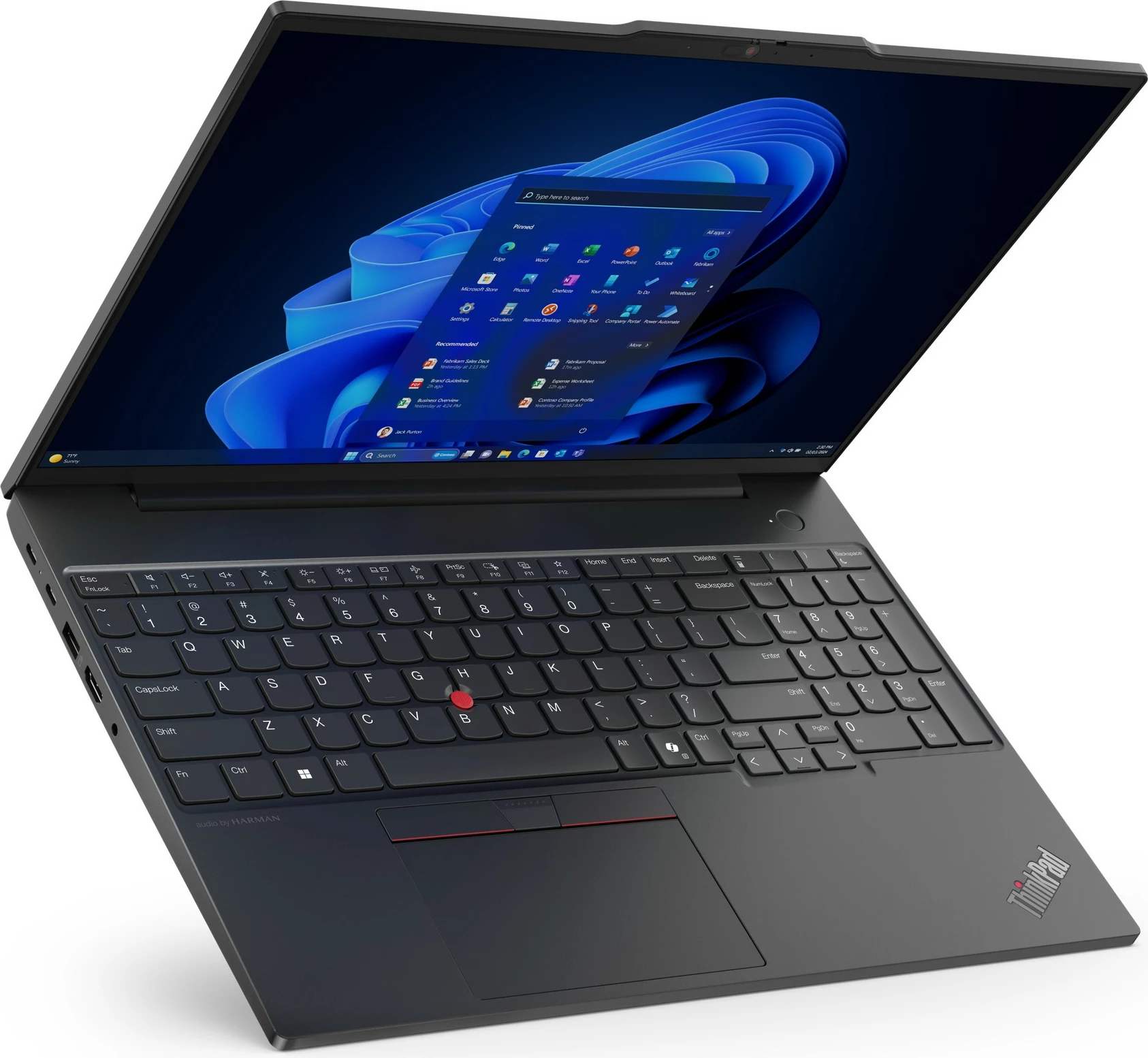 Prenosnik z visoko zmogljivostjo Lenovo ThinkPad E16, 16", AMD Ryzen 5, 16 GB RAM, 512 GB SSD, AMD Radeon Graphics, črn (DE tipkovnica)