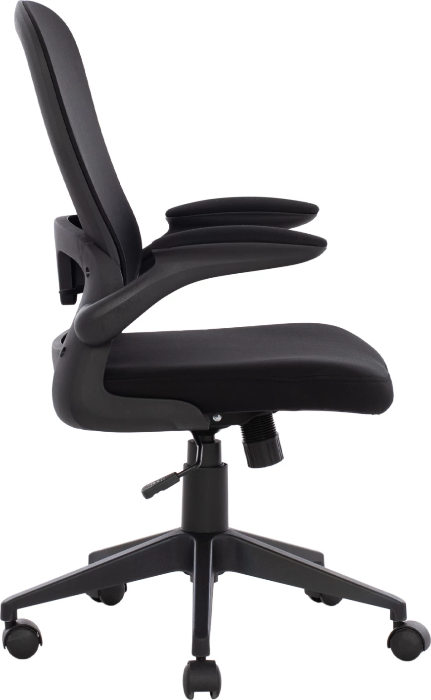 Pisarniški stol FH1178.01, črna mrežasta tkanina, črn okvir, 60x56x105