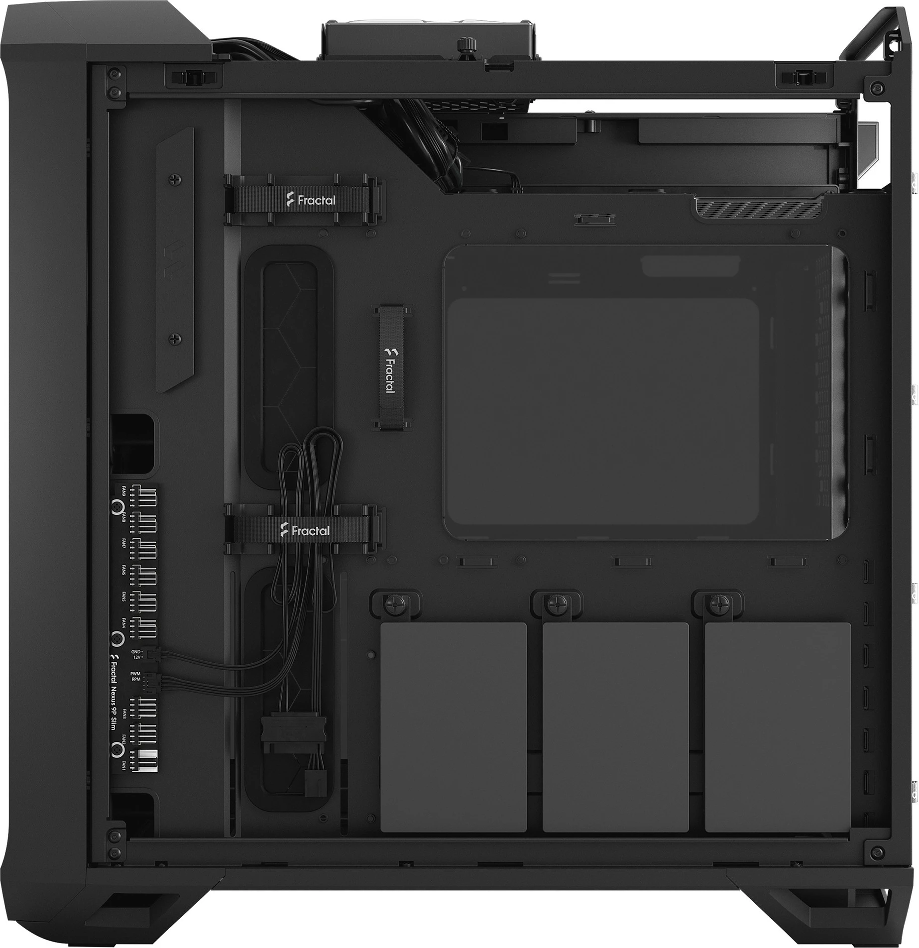 Kompaktno ohišje Fractal Design Torrent Compact, Tower, ATX/EATX/micro ATX/Mini-ITX, kaljeno steklo, črno