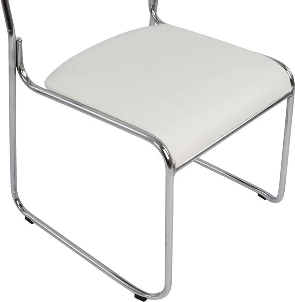 Konferenčni pisarniški stol FH1019.02 bele barve 48,5x51,5x77 cm