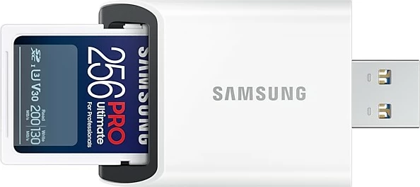 Kartica SD PRO Ultimate 256GB Samsung, SDXC, Class 10, UHS-I, bela Kartica SD PRO Ultimate 256GB Samsung, SDXC, Class 10, UHS-I, bela