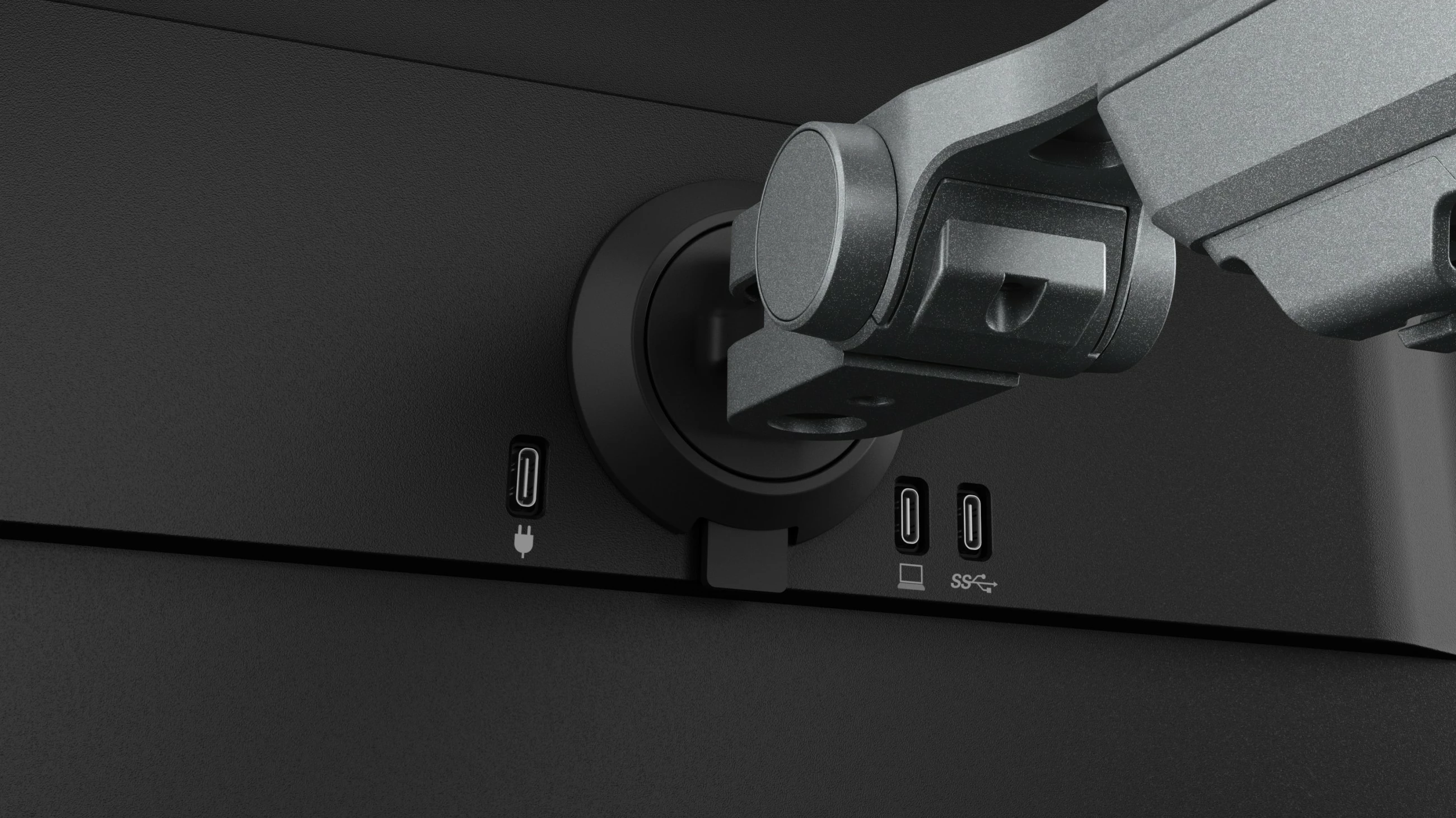 Monitor 23,8-palčni IPS, 2x USB-C, nagibno roko, črn — Eizo