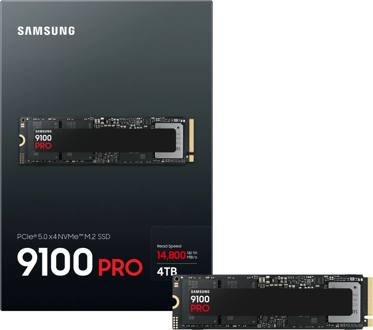 SSD Samsung 9100 PRO, 4 TB, PCIe 5.0, M.2 SSD Samsung 9100 PRO, 4 TB, PCIe 5.0, M.2