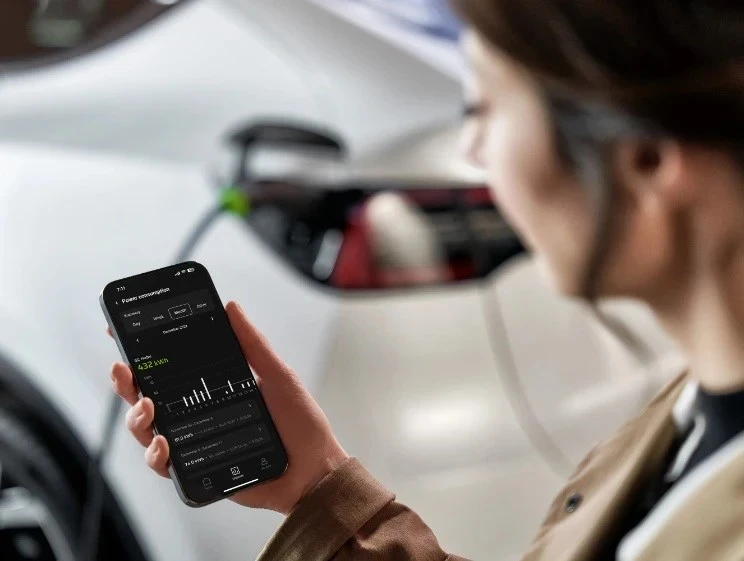 Prenosni polnilec za električna vozila Green Cell Habu EVGC01, 11 kW, 7 m, Tip 2 CEE Wallbox, črn