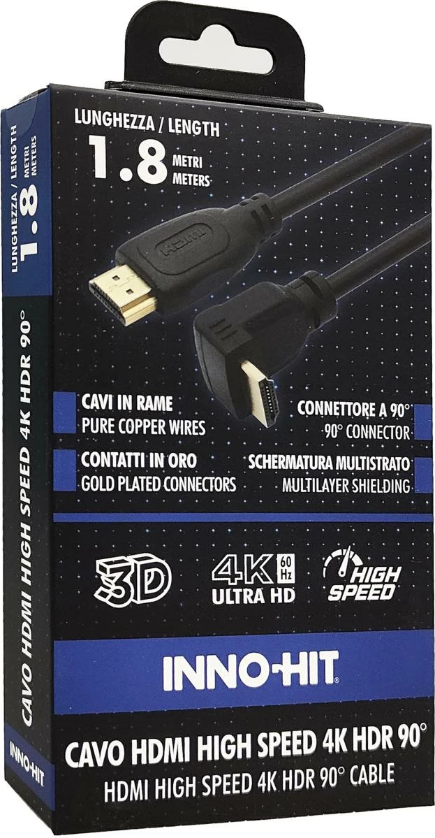 HDMI kabel Inno-Hit 1,8 m, črn