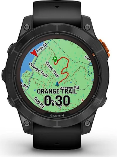 Napredna pametna ura z sončnim polnjenjem Garmin Fenix 7 Pro Solar 47 mm črno/siva
