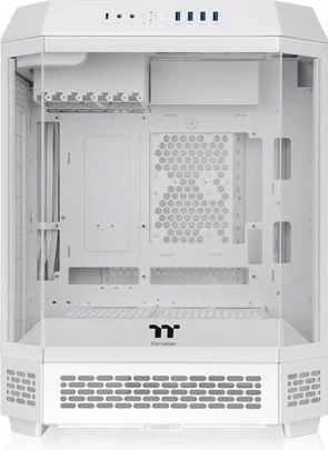 Računalniško ohišje The Tower 600 TG, Thermaltake CA-1Z1-00M6WN-00, Midi Tower, za ATX/E-ATX/mATX/Mini ITX, kaljeno steklo, belo