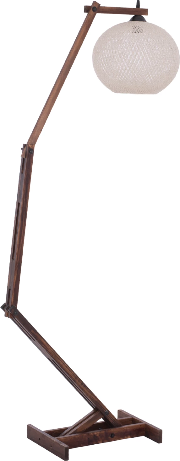 Samostoječa svetilka modularna oreh z sferično kapo vrv 40x30x160Y