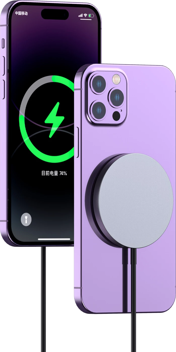 Brezžični polnilec MagSafe, 15W, USB-C PD, Dudao A12XS, črn