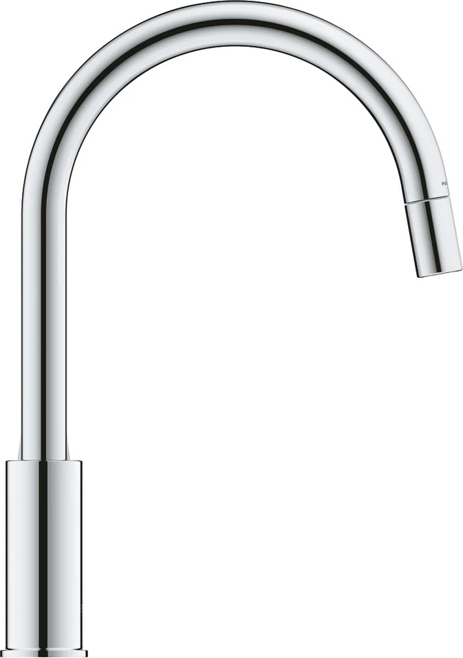 Kuhinjska pipa z eno ročico Grohe baucurve 30547000, krom