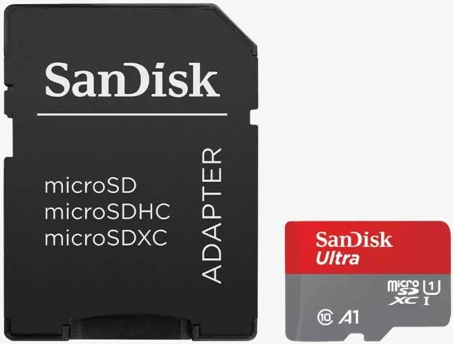 MicroSDXC kartica 64 GB SanDisk Ultra, Class 10, UHS-I, 140 MB/s, siva, rdeča MicroSDXC kartica 64 GB SanDisk Ultra, Class 10, UHS-I, 140 MB/s, siva, rdeča