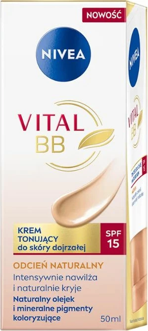 BB krema za obraz Vital BB Cream Toning SPF15, Nivea, 50 ml