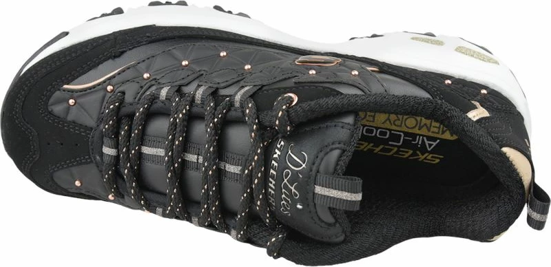 Superge Skechers D'Lites W 13087-BKRG, ženske, črne