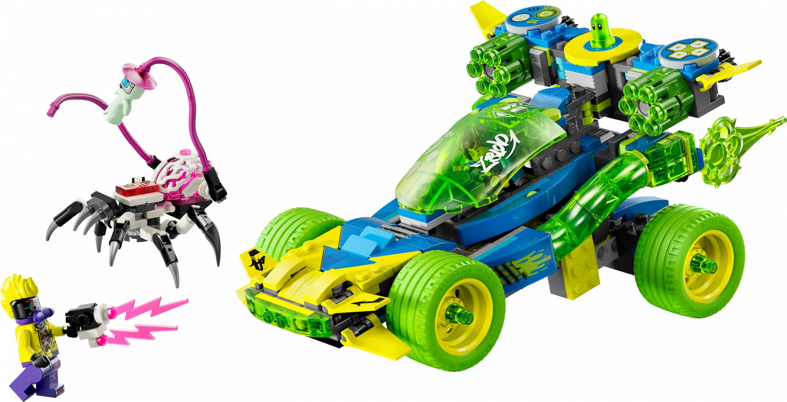 Gradbeni set LEGO DREAMZzz Mateo z avtom Z‑Blob Action Rennwagen, 485 kosov, večbarven