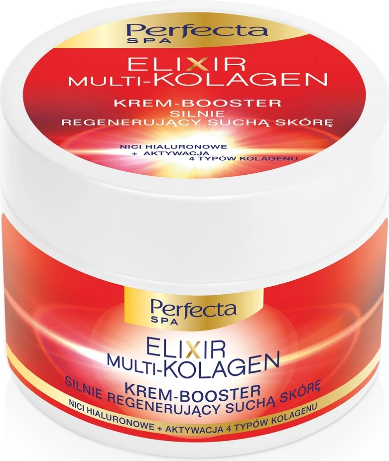 Krema za telo Multi-Collagen Booster Perfecta Elixir, močno regenerativna, za ženske, 225 ml