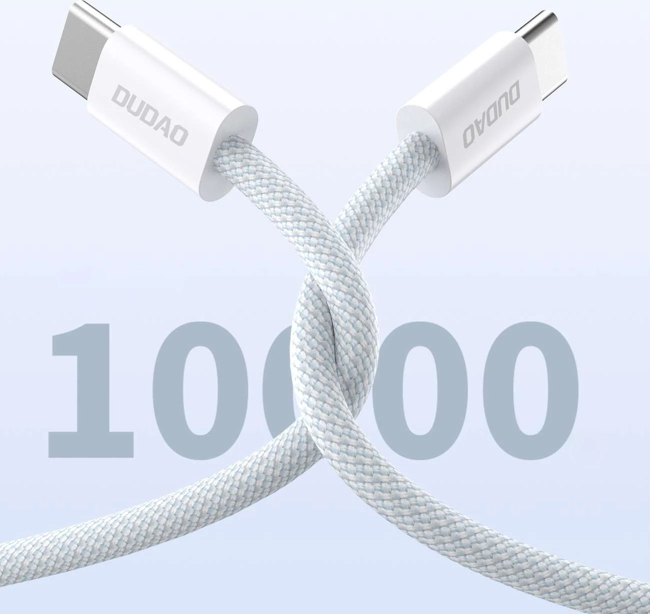USB-C na USB-C kabel Dudao L6C, 2 m, 30 W, svetlo modra