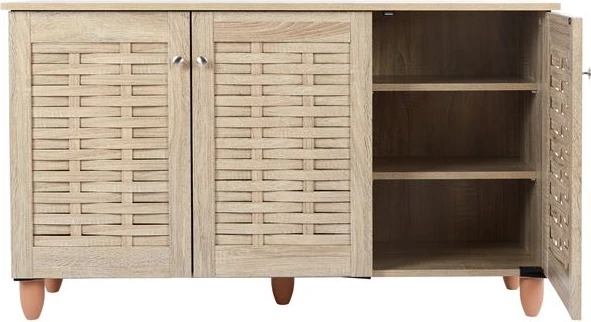 Lesena omarica za čevlje s 3 vrati FH2211.02 Sonama 114x34x68