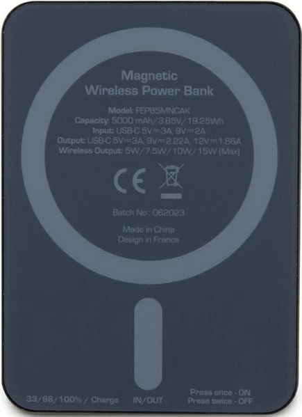 Powerbank MagSafe 5000 mAh, črn, Ferrari FER000601