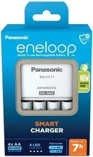 Polnilec baterij Panasonic BQ-CC17, 4× AA, 2000 mAh, bel
