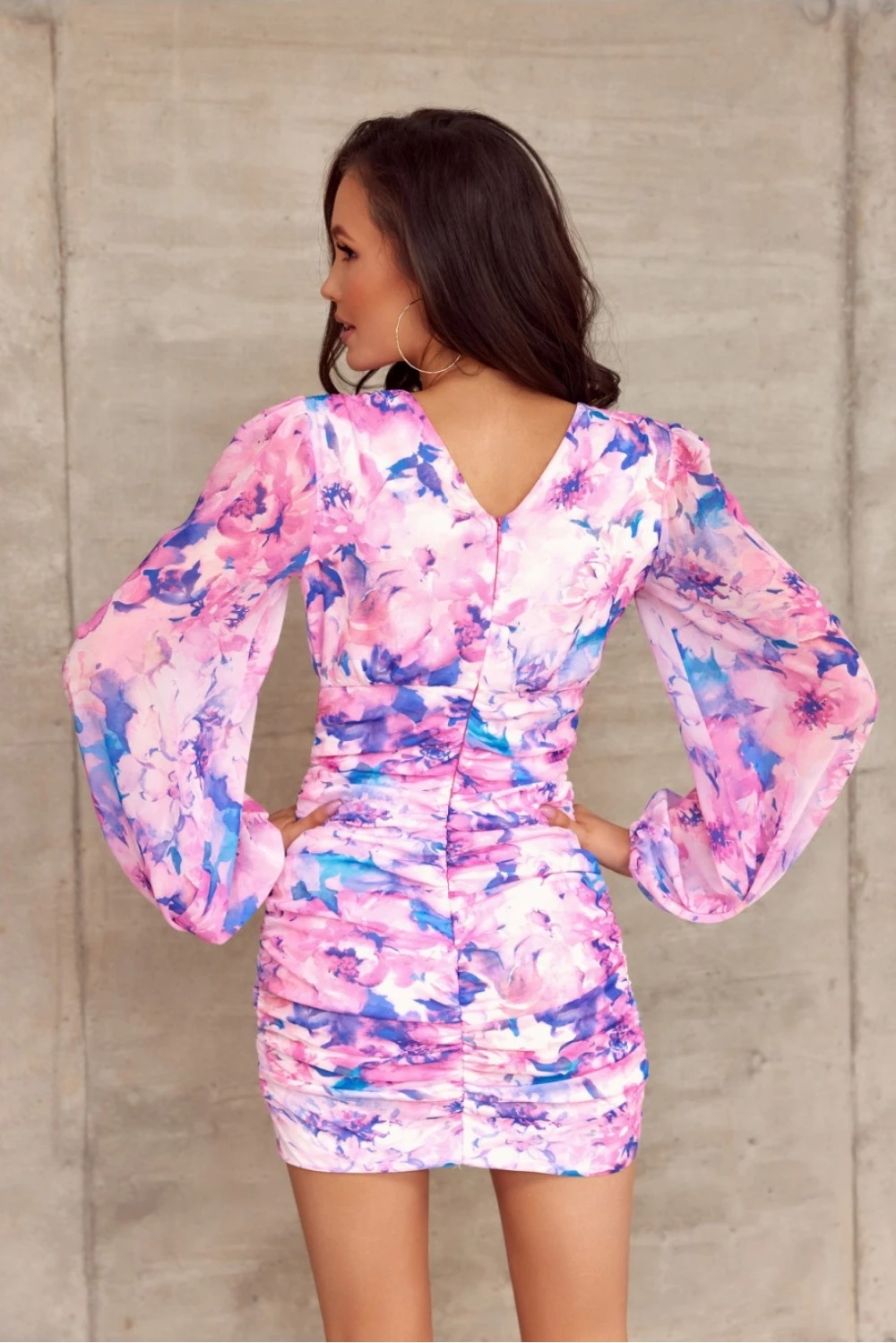 Elegantna obleka Roco Fashion 177100, roza