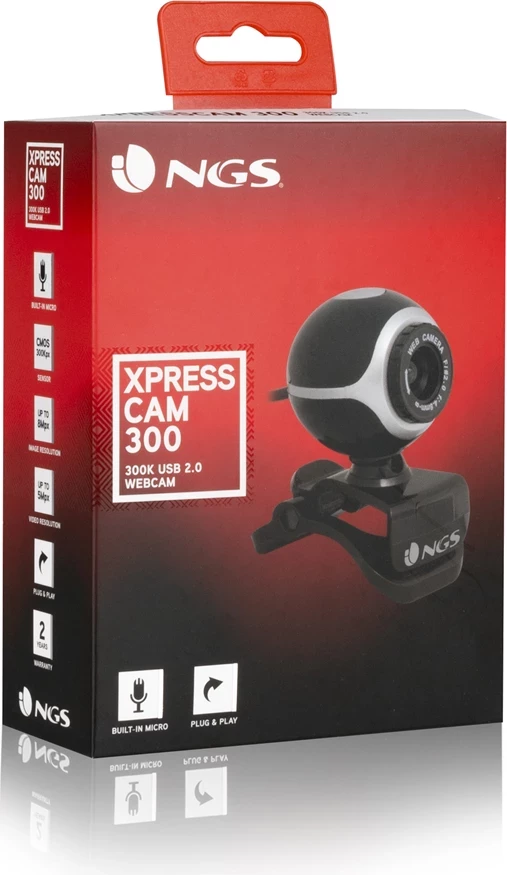 Spletna kamera z vgrajenim mikrofonom NGS Xpresscam 300, CMOS 300Kpx