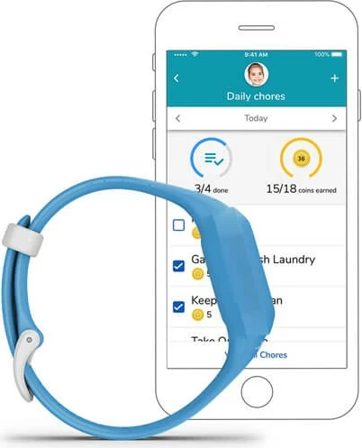 Pametna ura za otroke Garmin Vivofit jr. 3, MIP, modra z zvezdicami