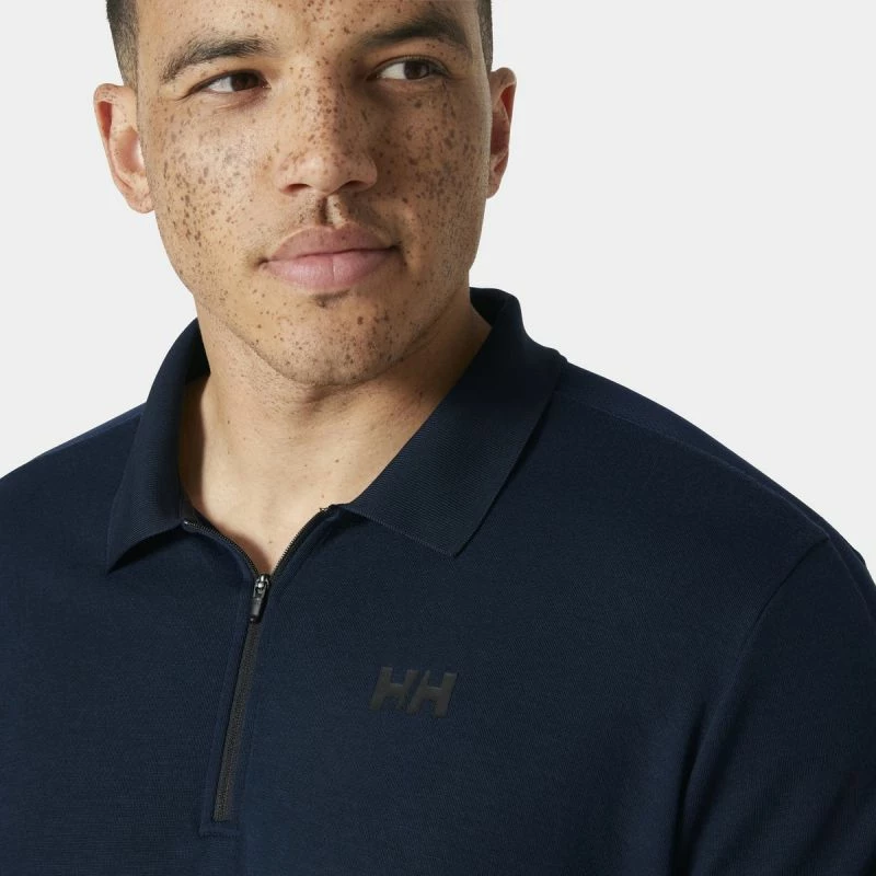 Polo majica z zadrgo za moške Helly Hansen, modra