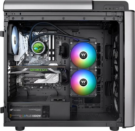 Vodeno hlajenje z vodnim blokom iz bakra Thermaltake TH280 V2 Ultra ARGB, 2x140mm