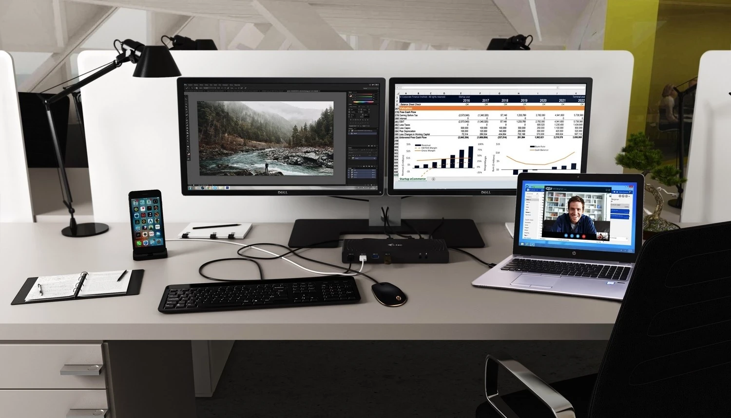 Univerzalna postaja za priklop i-tec USB-C 5K, črna