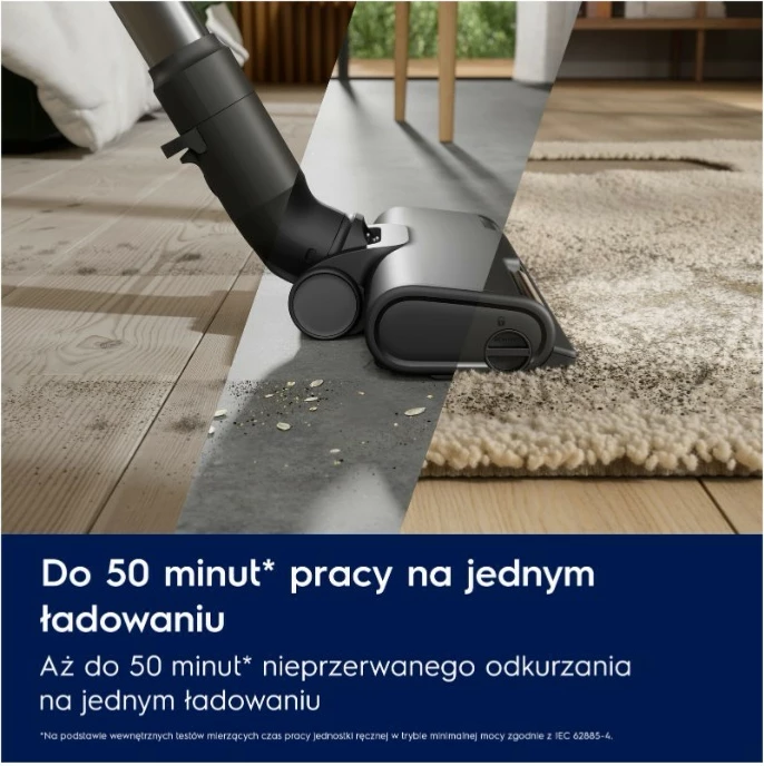 Vertikalni brezžični sesalnik Electrolux EP61HB21UV, 0,6 L, bel