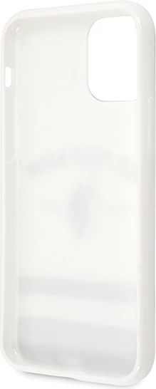 Ovitek za telefon iPhone 11 Pro Max, vzorec Tricolor, bel — U.S. Polo Assn. USHCN65PCSTRB