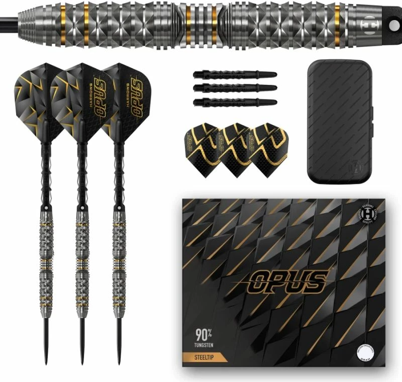 Športne šipke Harrows Opus za dart, črne