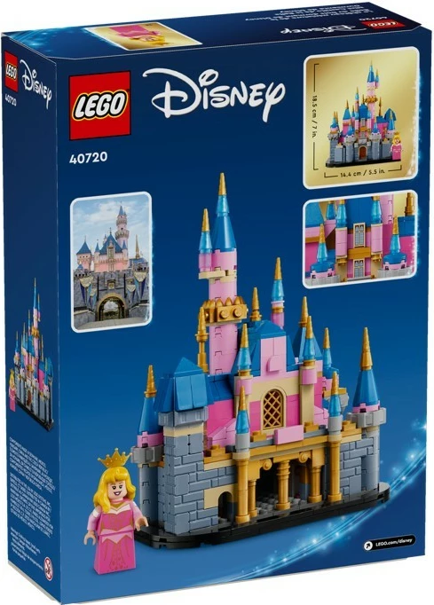 Mali grad "Little Sleeping Beauty Castle", LEGO Disney 40720, 528 kosov, roza/modra