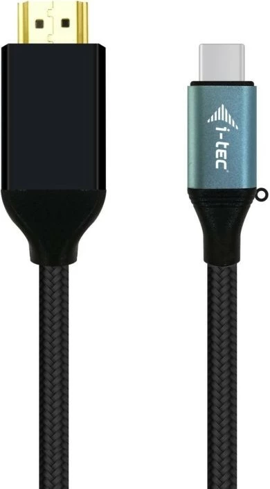 Adapter USB-C na HDMI i-tec C31CBLHDMI60HZ, 1,5 m, 4K, črn/moder