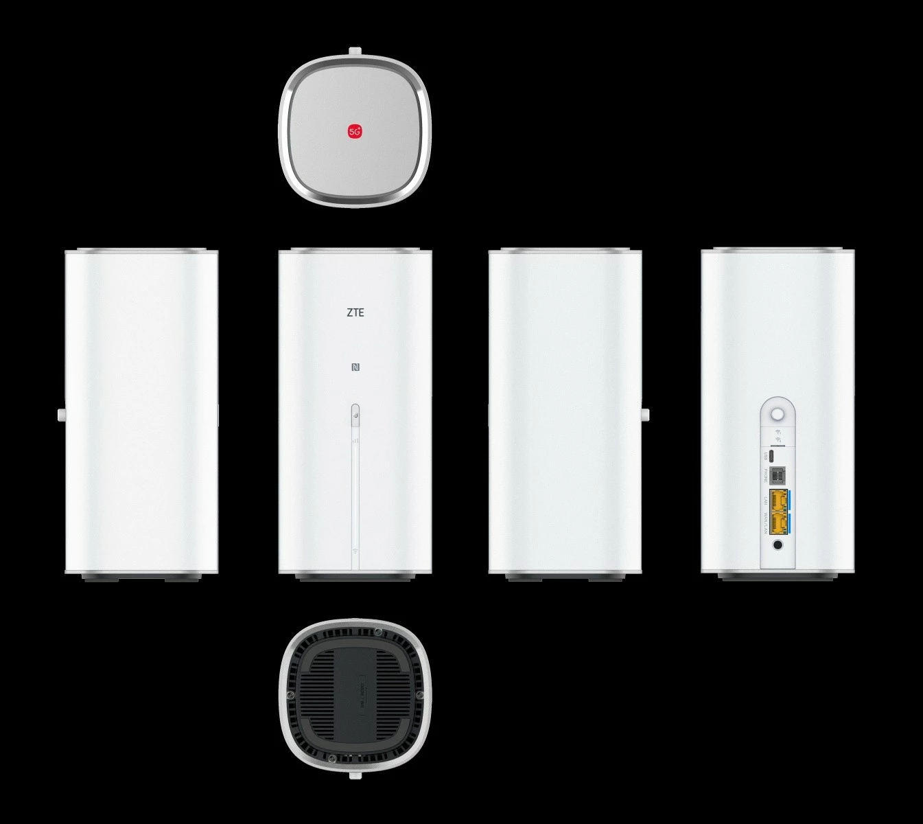 Namizni usmerjevalnik ZTE MC8512 G5 Ultra 5G, WiFi7, bel