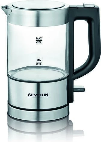 Električni ibrik 0,5 L, 1100 W, srebrn — Severin WK 3472