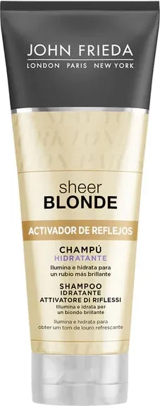 Šampon za blond lase John Frieda Sheer Blonde Highlight Activating Brightening, 250 ml