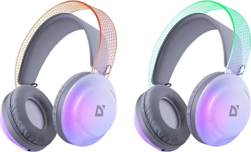 Brezžične slušalke z LED-lučmi Defender FreeMotion B651, sive